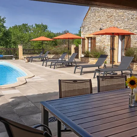 度假居 En Pierre 10 Pers, Piscine Chauffee Saint-Amand-de-Coly
